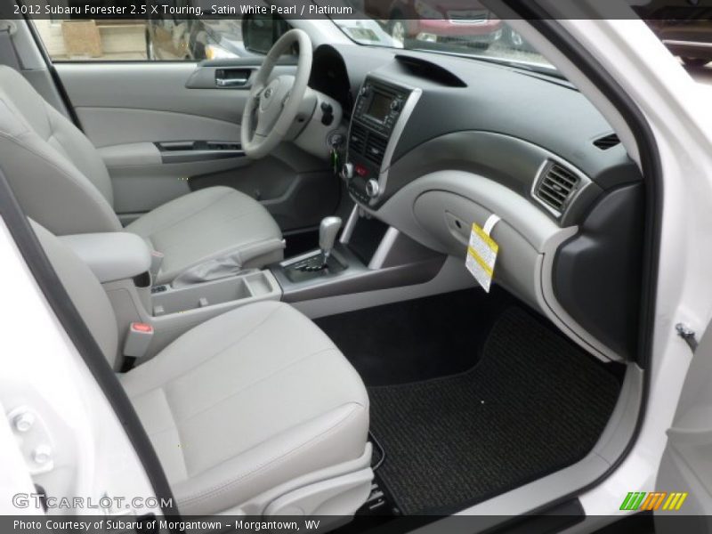 Satin White Pearl / Platinum 2012 Subaru Forester 2.5 X Touring