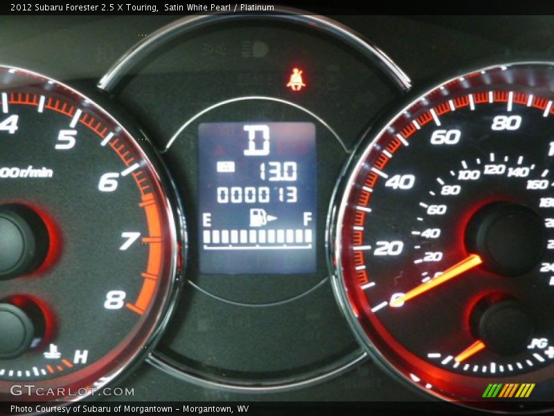 Satin White Pearl / Platinum 2012 Subaru Forester 2.5 X Touring