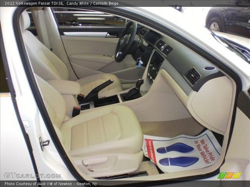 Candy White / Cornsilk Beige 2012 Volkswagen Passat TDI SE