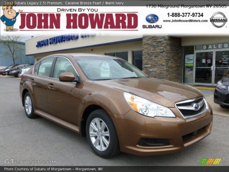 Caramel Bronze Pearl / Warm Ivory 2012 Subaru Legacy 2.5i Premium
