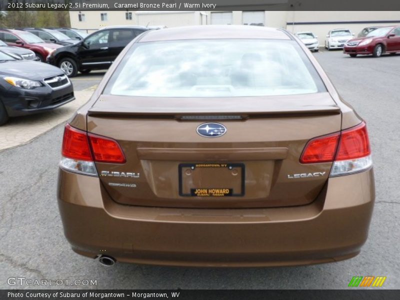 Caramel Bronze Pearl / Warm Ivory 2012 Subaru Legacy 2.5i Premium