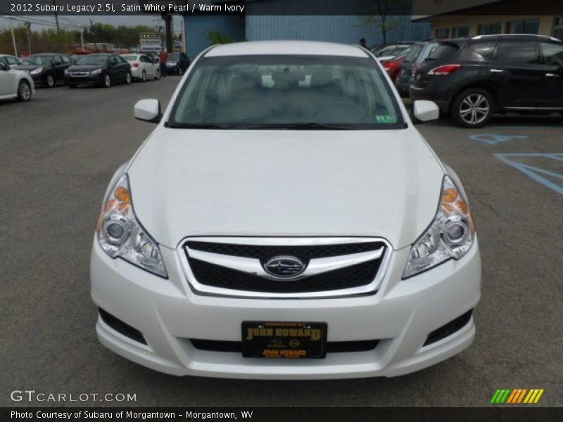 Satin White Pearl / Warm Ivory 2012 Subaru Legacy 2.5i