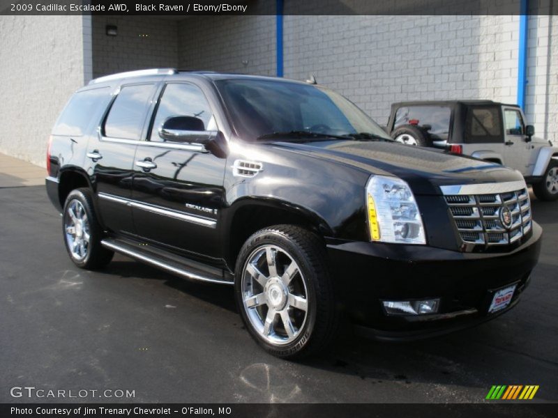 Black Raven / Ebony/Ebony 2009 Cadillac Escalade AWD