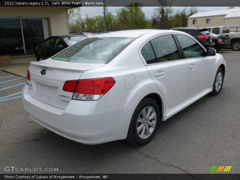Satin White Pearl / Warm Ivory 2012 Subaru Legacy 2.5i
