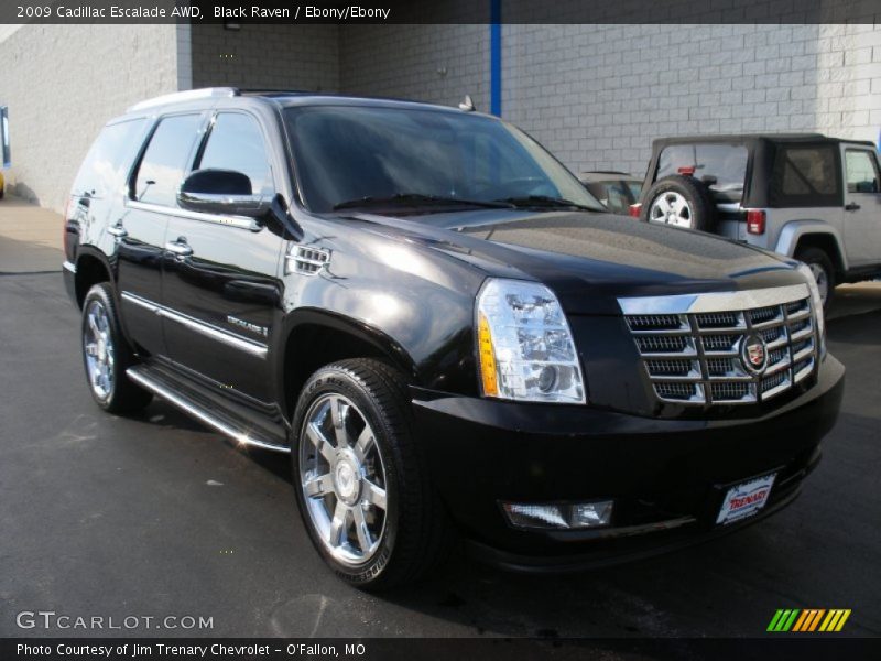 Black Raven / Ebony/Ebony 2009 Cadillac Escalade AWD