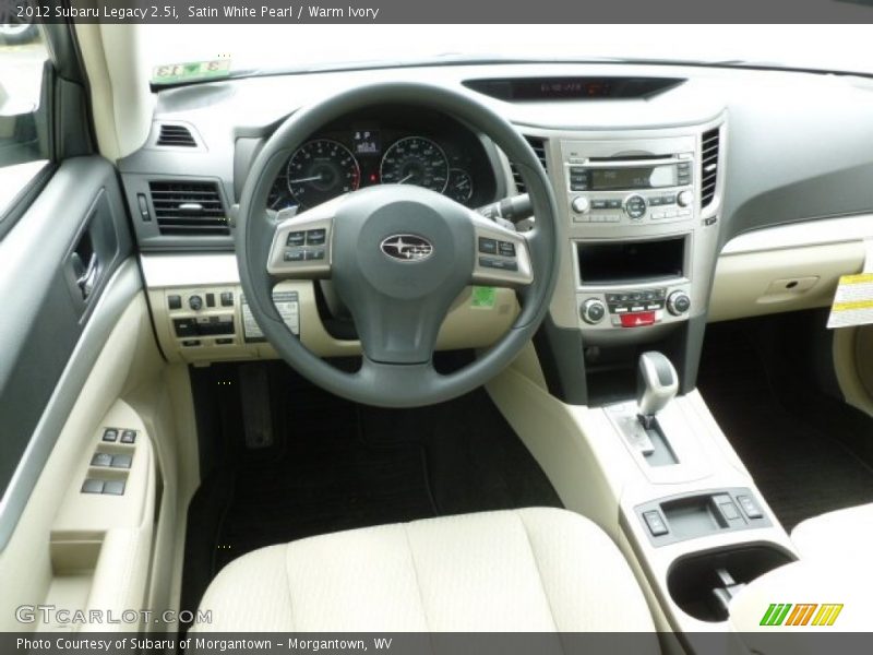 Satin White Pearl / Warm Ivory 2012 Subaru Legacy 2.5i