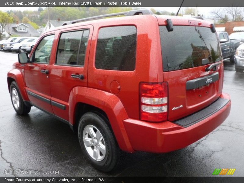 Inferno Red Crystal Pearl / Pastel Pebble Beige 2010 Jeep Liberty Sport 4x4