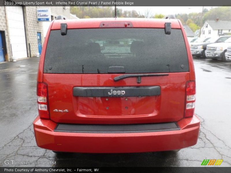 Inferno Red Crystal Pearl / Pastel Pebble Beige 2010 Jeep Liberty Sport 4x4