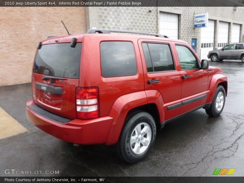 Inferno Red Crystal Pearl / Pastel Pebble Beige 2010 Jeep Liberty Sport 4x4