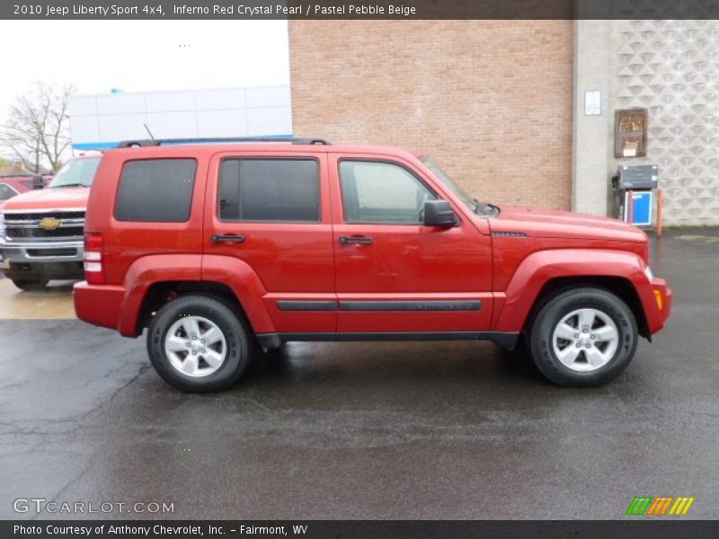 Inferno Red Crystal Pearl / Pastel Pebble Beige 2010 Jeep Liberty Sport 4x4