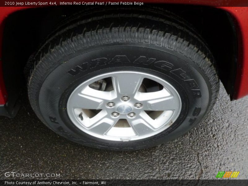 Inferno Red Crystal Pearl / Pastel Pebble Beige 2010 Jeep Liberty Sport 4x4