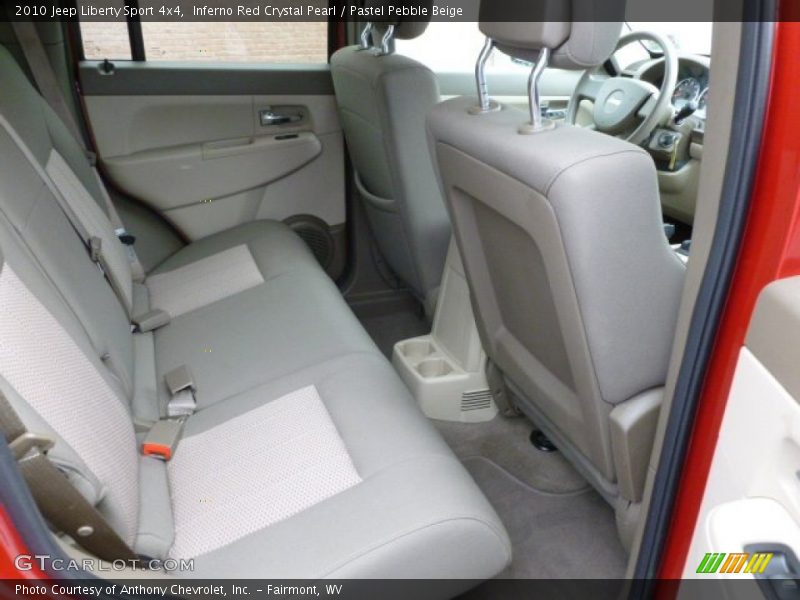 Inferno Red Crystal Pearl / Pastel Pebble Beige 2010 Jeep Liberty Sport 4x4