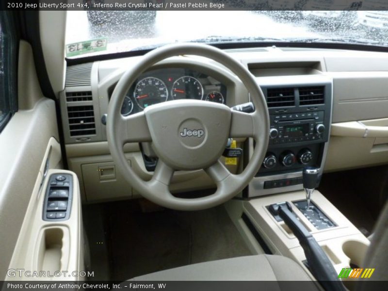 Inferno Red Crystal Pearl / Pastel Pebble Beige 2010 Jeep Liberty Sport 4x4