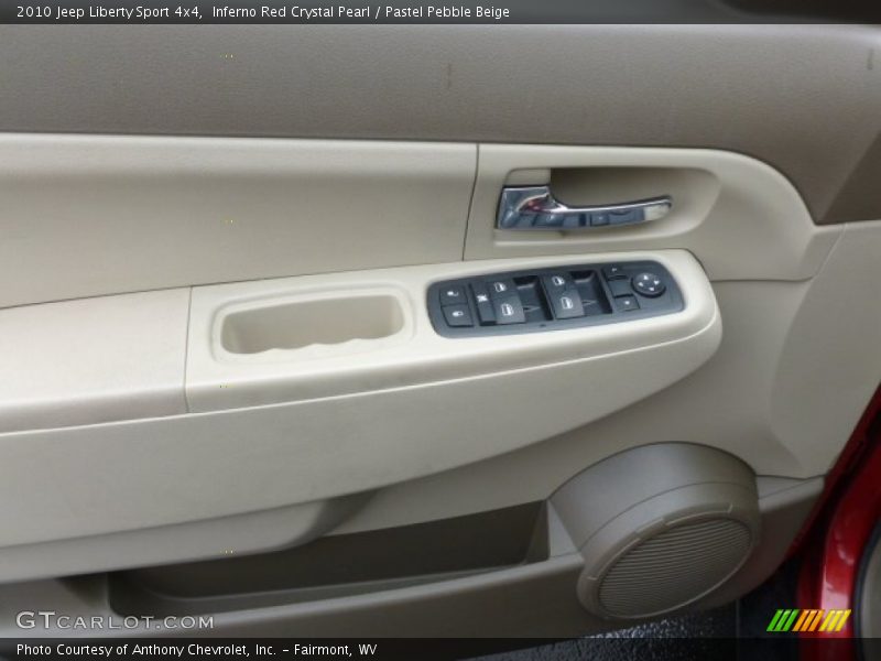 Inferno Red Crystal Pearl / Pastel Pebble Beige 2010 Jeep Liberty Sport 4x4