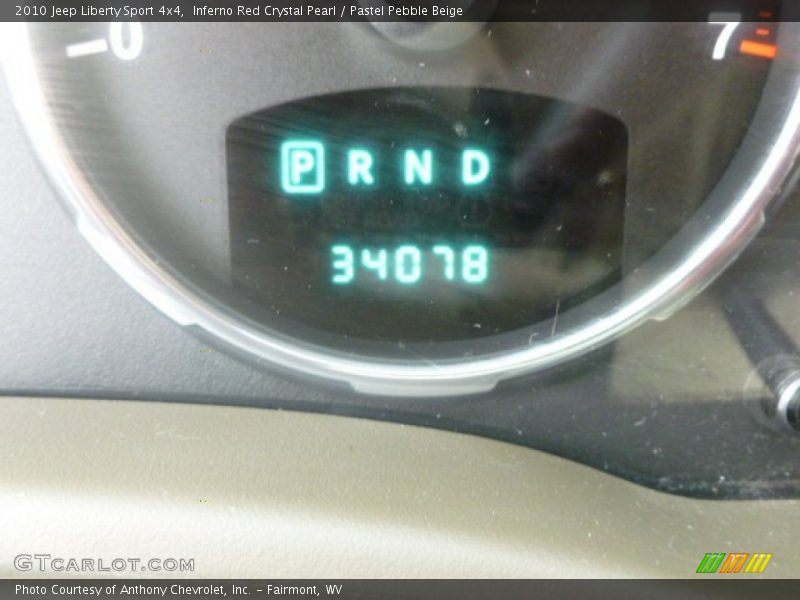 Inferno Red Crystal Pearl / Pastel Pebble Beige 2010 Jeep Liberty Sport 4x4