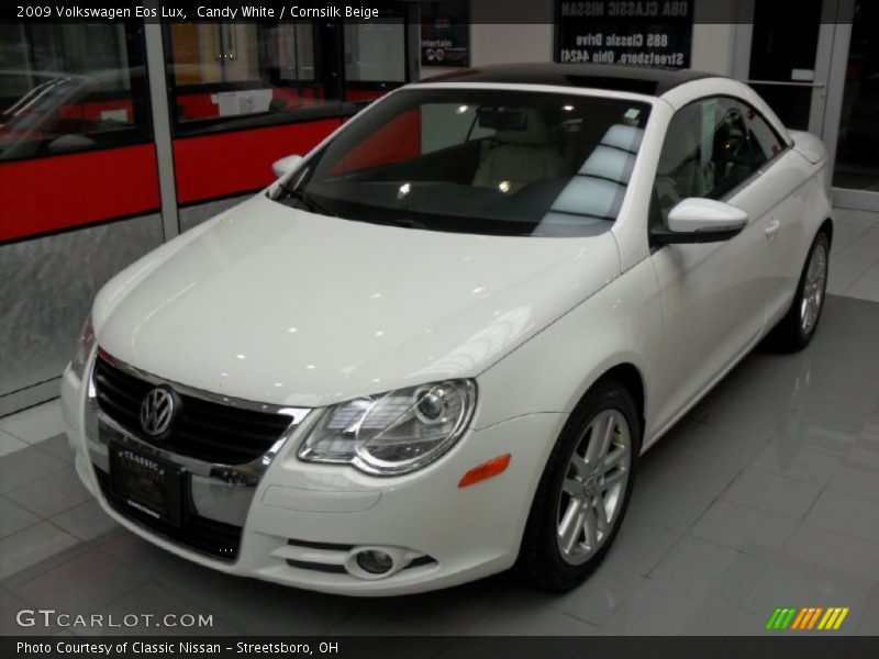 Candy White / Cornsilk Beige 2009 Volkswagen Eos Lux