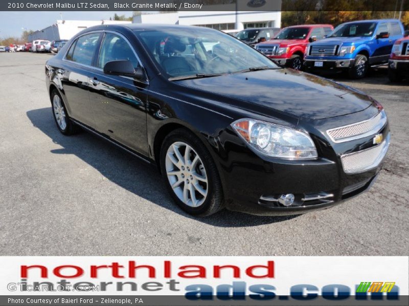 Black Granite Metallic / Ebony 2010 Chevrolet Malibu LTZ Sedan