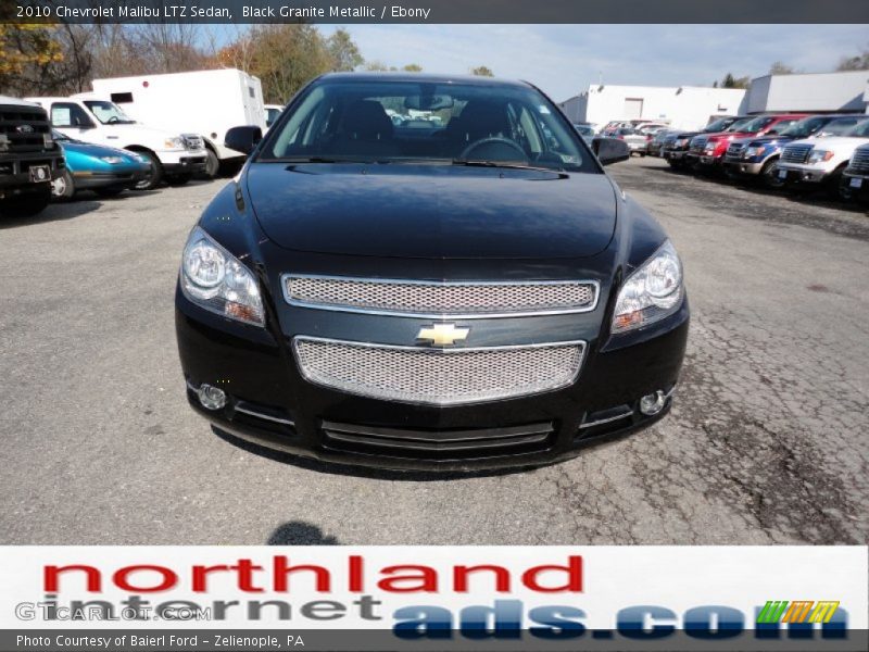 Black Granite Metallic / Ebony 2010 Chevrolet Malibu LTZ Sedan