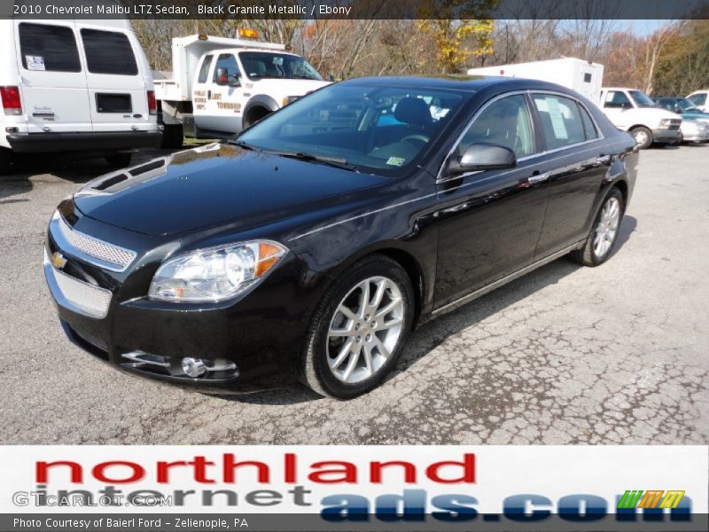 Black Granite Metallic / Ebony 2010 Chevrolet Malibu LTZ Sedan