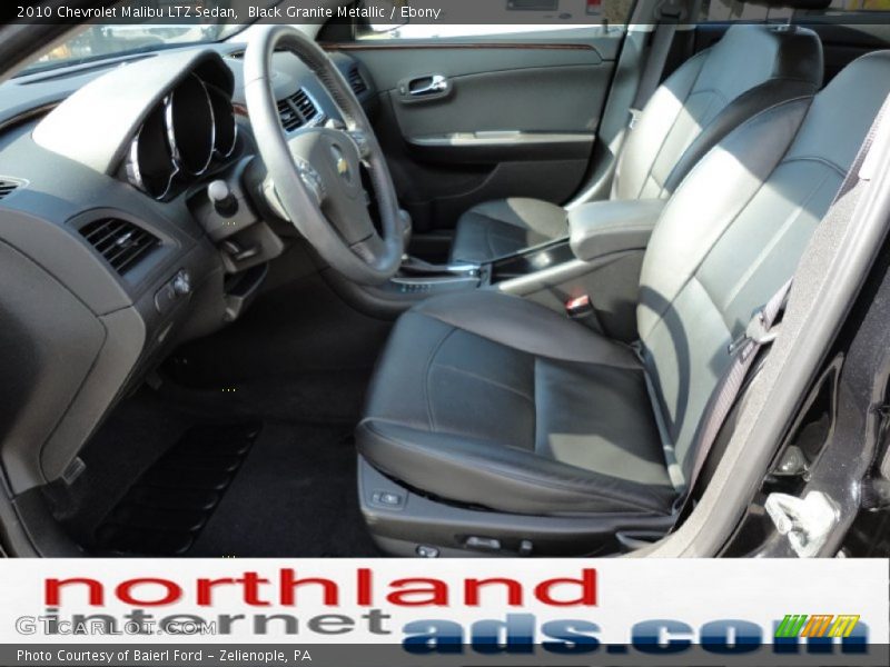 Black Granite Metallic / Ebony 2010 Chevrolet Malibu LTZ Sedan