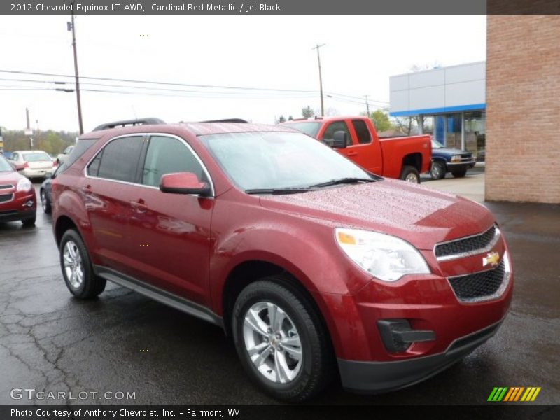 Cardinal Red Metallic / Jet Black 2012 Chevrolet Equinox LT AWD