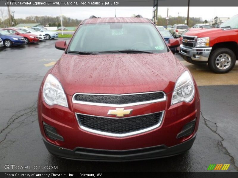 Cardinal Red Metallic / Jet Black 2012 Chevrolet Equinox LT AWD