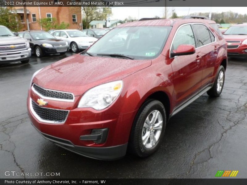 Cardinal Red Metallic / Jet Black 2012 Chevrolet Equinox LT AWD