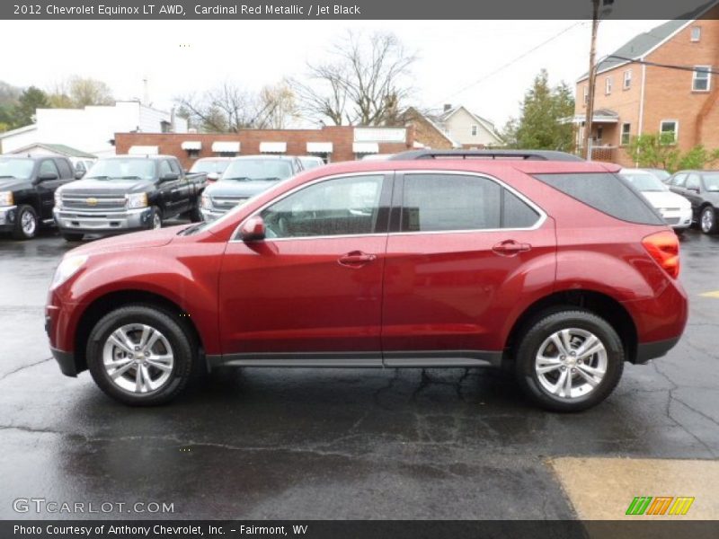Cardinal Red Metallic / Jet Black 2012 Chevrolet Equinox LT AWD