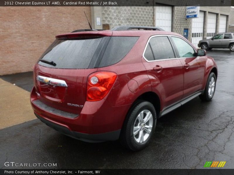 Cardinal Red Metallic / Jet Black 2012 Chevrolet Equinox LT AWD