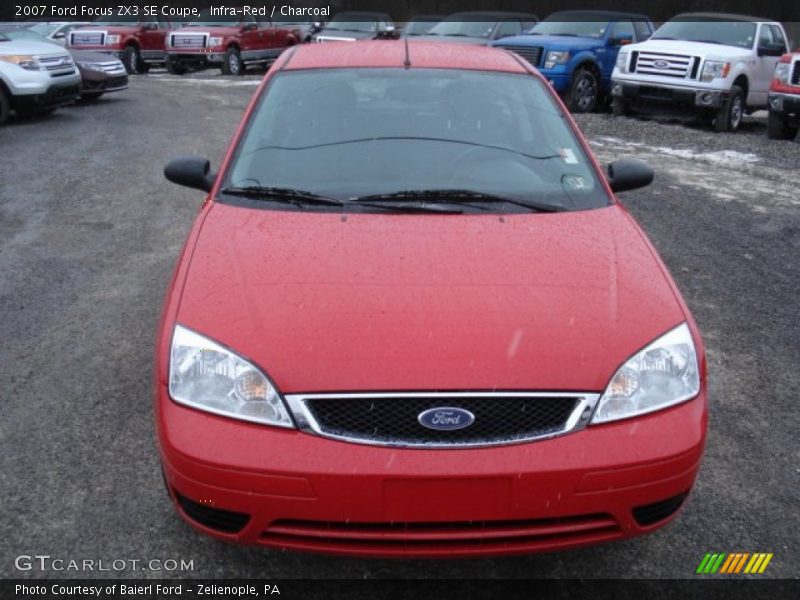 Infra-Red / Charcoal 2007 Ford Focus ZX3 SE Coupe