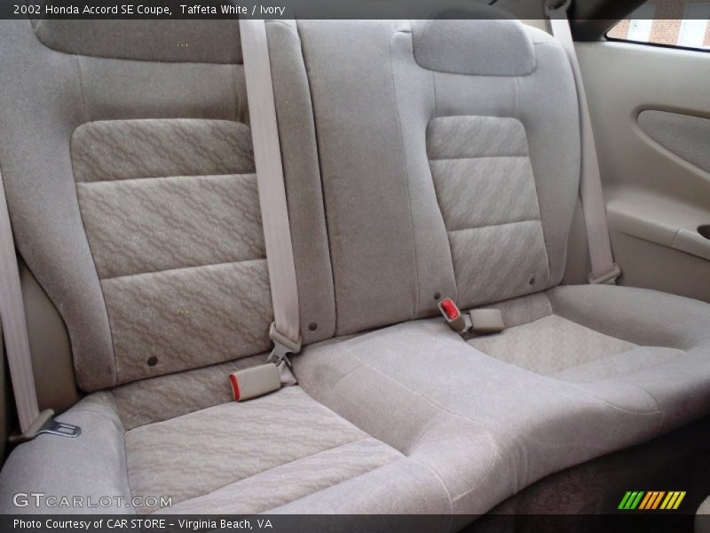 Rear Seat of 2002 Accord SE Coupe