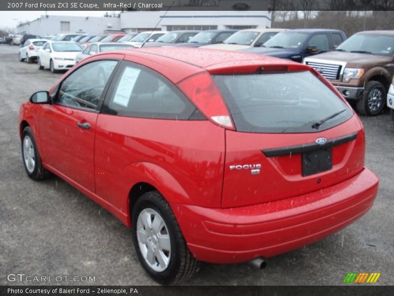 Infra-Red / Charcoal 2007 Ford Focus ZX3 SE Coupe