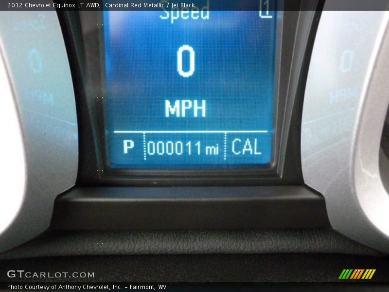 Cardinal Red Metallic / Jet Black 2012 Chevrolet Equinox LT AWD