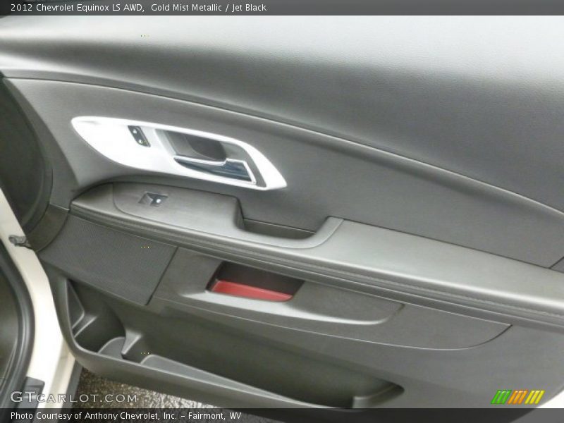 Gold Mist Metallic / Jet Black 2012 Chevrolet Equinox LS AWD