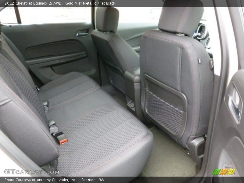 Gold Mist Metallic / Jet Black 2012 Chevrolet Equinox LS AWD