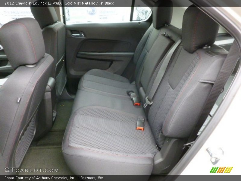 Gold Mist Metallic / Jet Black 2012 Chevrolet Equinox LS AWD