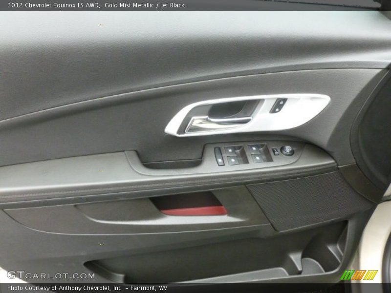 Gold Mist Metallic / Jet Black 2012 Chevrolet Equinox LS AWD