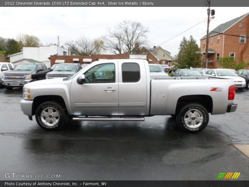  2012 Silverado 1500 LTZ Extended Cab 4x4 Silver Ice Metallic