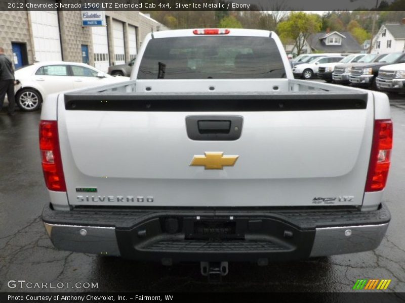 Silver Ice Metallic / Ebony 2012 Chevrolet Silverado 1500 LTZ Extended Cab 4x4