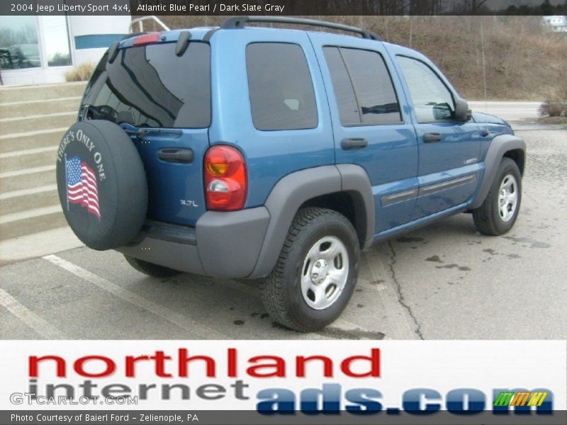 Atlantic Blue Pearl / Dark Slate Gray 2004 Jeep Liberty Sport 4x4