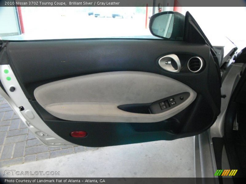 Brilliant Silver / Gray Leather 2010 Nissan 370Z Touring Coupe