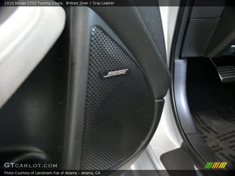 Brilliant Silver / Gray Leather 2010 Nissan 370Z Touring Coupe