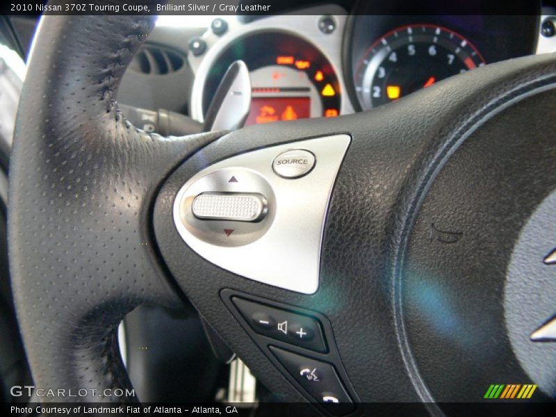 Brilliant Silver / Gray Leather 2010 Nissan 370Z Touring Coupe