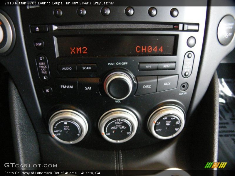 Brilliant Silver / Gray Leather 2010 Nissan 370Z Touring Coupe