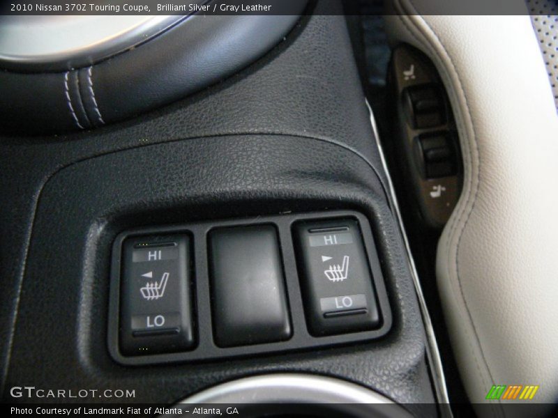 Brilliant Silver / Gray Leather 2010 Nissan 370Z Touring Coupe