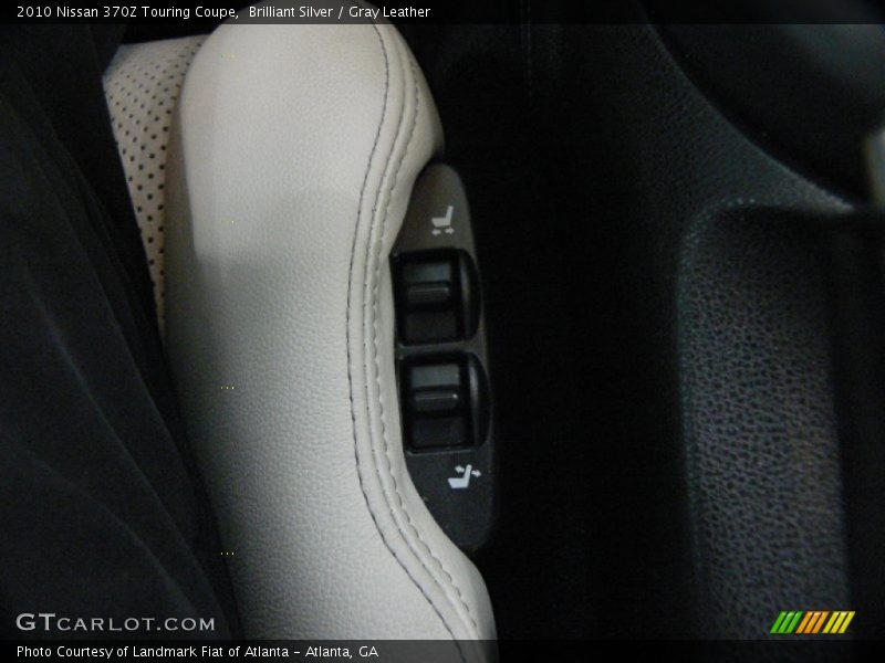 Brilliant Silver / Gray Leather 2010 Nissan 370Z Touring Coupe