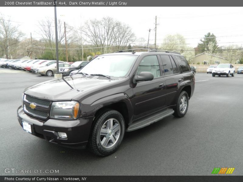Dark Cherry Metallic / Light Gray 2008 Chevrolet TrailBlazer LT 4x4