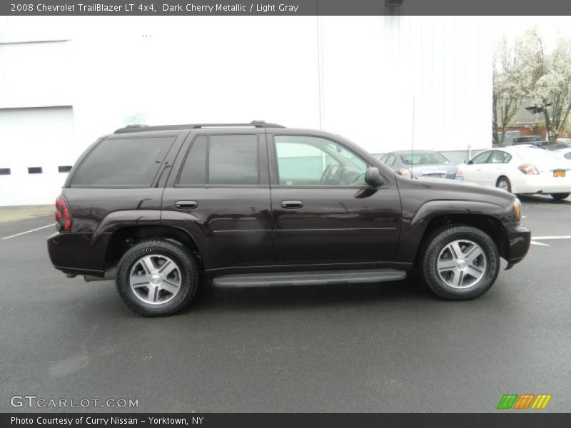 Dark Cherry Metallic / Light Gray 2008 Chevrolet TrailBlazer LT 4x4