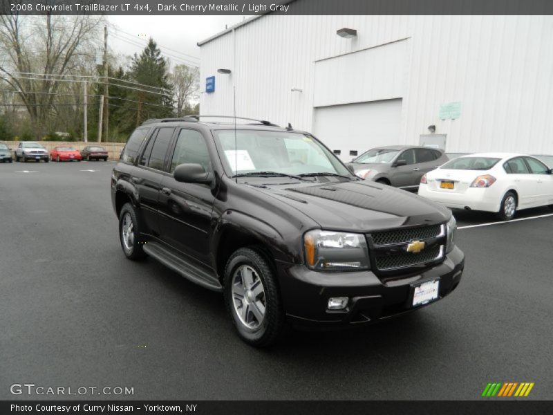 Dark Cherry Metallic / Light Gray 2008 Chevrolet TrailBlazer LT 4x4