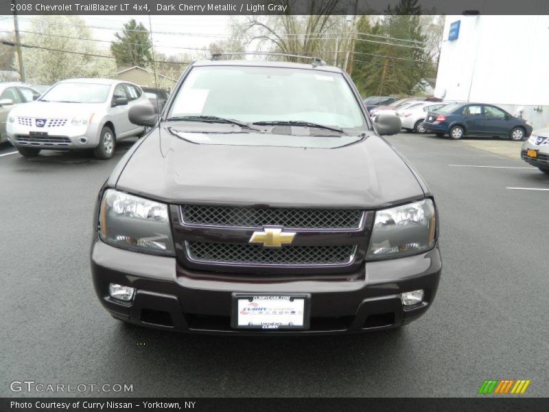Dark Cherry Metallic / Light Gray 2008 Chevrolet TrailBlazer LT 4x4